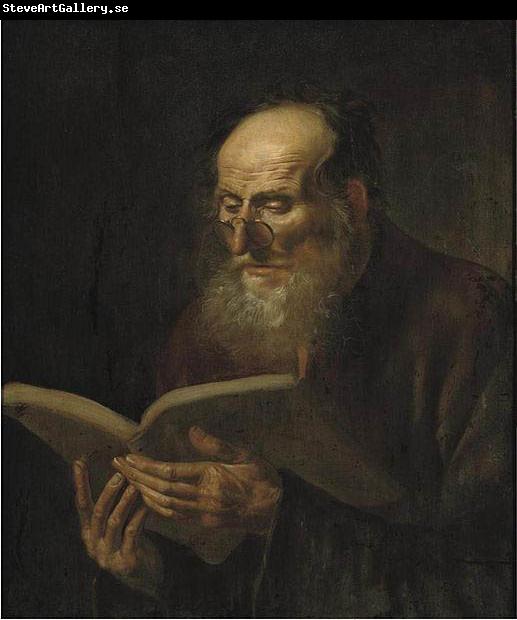 unknow artist Bearded man reading